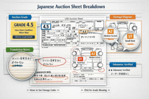 How to Read a Japanese Car Auction Sheet (Complete Beginner’s Guide)