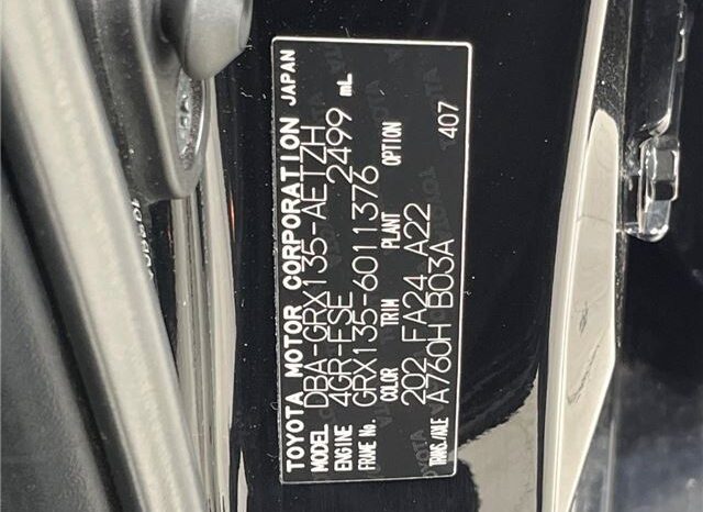 TOYOTA MARK X 2014 full