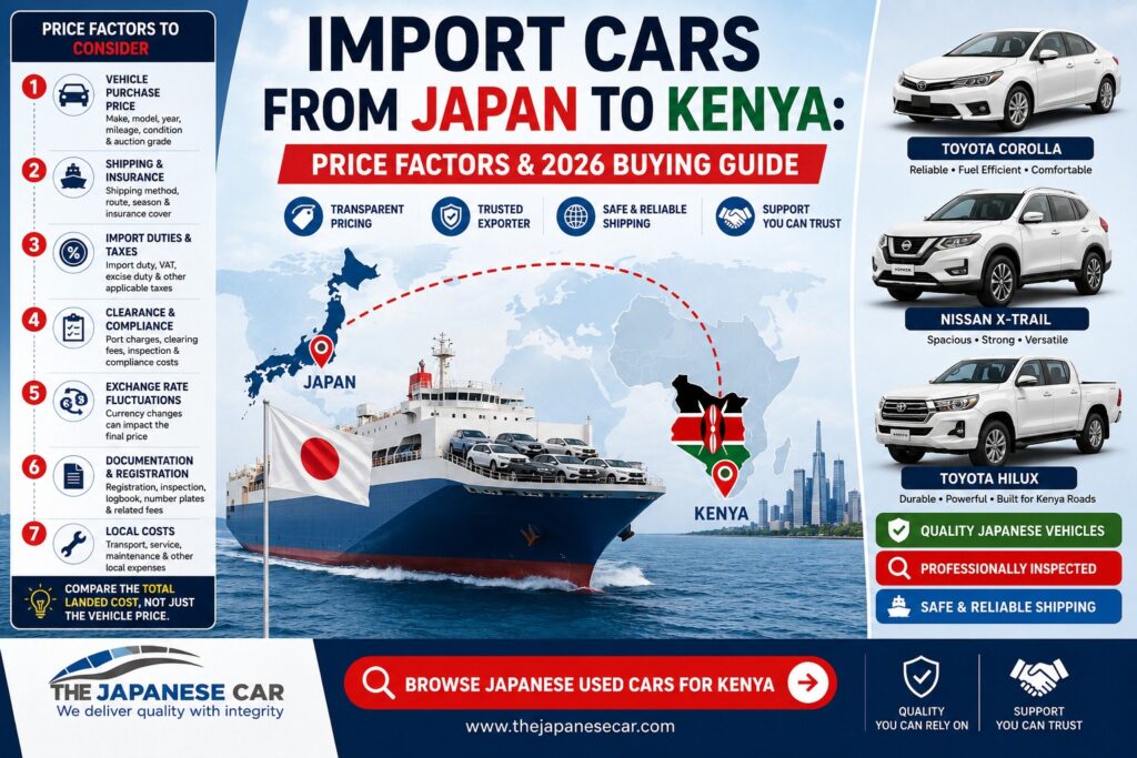 Japanese Used Cars for Sale in Kenya