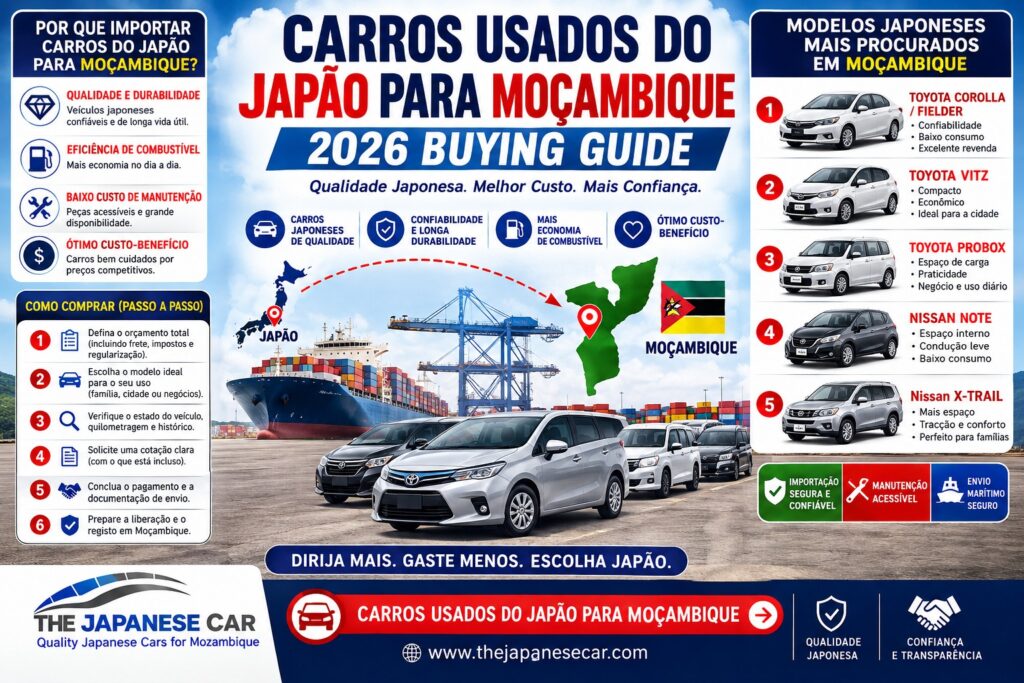 Carros Usados do Japão para Moçambique: 2026 Buying Guide